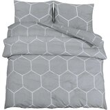 vidaXL Set posteljine za poplun sivi 140 x 200 cm pamučni200x200 | shoptok.hr
