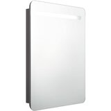  LED kupaonski ormarić s ogledalom sivi 60 x 11 x 80 cm | shoptok.hr