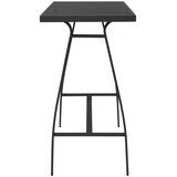  Vrtni barski stol crni 110 x 60 x 110 cm od kaljenog stakla | Eponuda.com