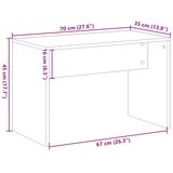  Toaletni stolac staro drvo 70x35x45 cm konstruirano drvo | shoptok.hr