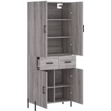  Visoka komoda siva sonome 69,5x34x180 cm od konstruiranog drva | shoptok.hr