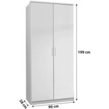 MID.YOU omara s klasičnimi vrati, barve hrasta | Shoptok.si