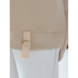 DStreet Bluzka damska oversize SHINE LOVE beżowa | shoptok.hr