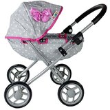  Kolica za lutke Alice Star - sivo/rozi | shoptok.hr