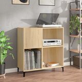vidaXL Omarica za gramofonske plošče hrast sonoma 84,5x38x89 cm les Cene