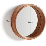 Kave Home Stensko ogledalo z lesenim okvirjem ø 30,5 cm Berale – | Shoptok.si