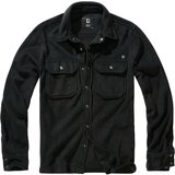 Brandit Jeff Fleece Shirt Long Sleeve black Cene'.'