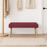  Klupa s utorima Vinska crvena 110 x 40 x 46 cm Tkanina Cijene