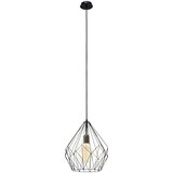 Eglo viseča svetilka carlton (60 w, E27, premer: 37 cm, višina: 110 cm, črna) Cene