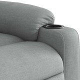 vidaXL Masažna fotelja za odmor, svijetlo siva tkanina | shoptok.hr