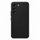 Samsung Galaxy S22 Usnjen zadnji ovitek, črn | Shoptok.si