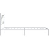  Metalni okvir za krevet s uzglavljem bijeli 90 x 190 cm | shoptok.hr