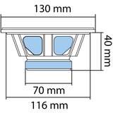 Sal Auto zvučnici 130mm 2x50W | ePonuda.com