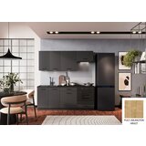 Stolkar KUHINJSKI BLOK ANIKA 200 CM - ANTRACIT SIVA-Arlington hrast | shoptok.hr