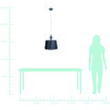 Candellux luster/visilica-gillenia viseća lampa 1X60W E27 crna | Eponuda.com
