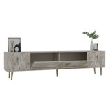 Hanah home tv polica Dekop1 ephesus marble gold