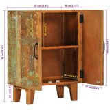 Ručno izrezbarena komoda 55x30x75 cm masivno obnovljeno drvo | shoptok.hr