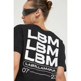 LaBellaMafia Kratka majica ženski, črna barva