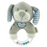 Baby Mix Plišana zvečka Pas Grey & Blue | shoptok.hr