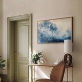  Plakat - Forest in Misty Blue Shades 42x29.7 Zlatni okvir | shoptok.hr
