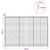  Gabion s žicom debljine 3 5 mm i mrežom 10x10 cm 300x50x200 cm - 50 cm 200 cm 300 cm | shoptok.hr