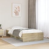 Maison Chic Posteljni okvir - Enojna postelja - Postelja za odrasle brez vzmetnice hrast 100x200 cm inženirski les-J7212, (21774170) | Shoptok.si