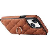 INORCO Za iPhone 13 6,1-palčni etui za telefon iz PU usnja+TPU z šivi v obliki romba, držalo za prstan, ovitek za telefon s stojalom, (22034768) | Shoptok.si