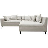MID.YOU KOTNA SEDEŽNA GARNITURA, gladka tkanina svetlo siva | Shoptok.si