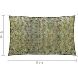  Kamuflažna mreža s torbom za pohranu 3 x 6 m zelena | shoptok.hr