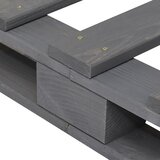  Okvir za krevet s uzglavljem sivi 160x200cm od masivne borovine | shoptok.hr