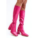 Kesi Patented boots above the knee Fuchsia Newt | shoptok.hr