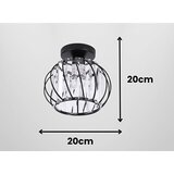  Plafonsko svetlo BELLA 1xE27/40W/230V, prečnik 20 cm, crno | Eponuda.com