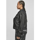 Urban Classics Ladies Short Oversized Denim Jacket Black Stone Washed Cene