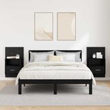  Noćni ormar 2 pcs Crni hrast 50 x 32,5 x 80cm Konstruirano drvo | shoptok.hr