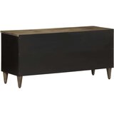 TV omarica črna 100x33x46 cm trden mangov les, (21824073) | Shoptok.si