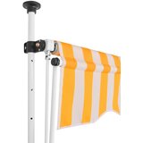 Maison Chic Ročno zložljiva tenda - Senčniki 250 cm oranžne in bele črte, (22038281) Cene