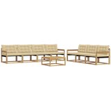  Set vanjskih sofa 8 kom. Bijela i bež | shoptok.hr