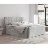 Maison de Rêve Svijetlo sivi boxspring krevet s prostorom za odlaganje 200x200 cm Ava – | shoptok.hr