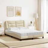  Krevet s madracem Hvar krem 140 x 190 cm od tkanine | shoptok.hr