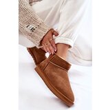 Boto Women's Suede Low Snow Boots Camel Shelie | Shoptok.si