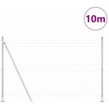  Vanjski Euro Ograda s Betonskom Podlogom 10 x 1,6 m Srebrna | shoptok.hr