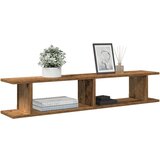 vidaXL Zidne police 2kom boja staro drvo 105x18x20cm konstruirano drvo Cijene