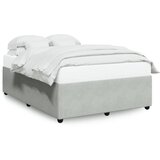 Furnova Posteljni okvir brez vzmetnice svetlo siv 160x200 cm žamet, (21936881) | Shoptok.si