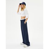 Koton Double Waist Detailed Palazzo Trousers With Pockets Viscose Fabric Blended Cene