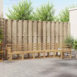  Set vanjskih sofa 6 kom. Bijela Čvrsto drvo akacije | shoptok.hr