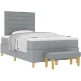  Krevet s opruga kutije Svjetlosiva 200 x 120 cm tkanina | shoptok.hr