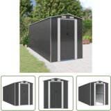  The Living Store Vrtna lopa antracitna 192x523x223 cm pocinkano jeklo - Vrtna Lopa, (21745154) Cene
