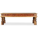  Klubska mizica trden mangov les in palisander 110x60x38 cm | Shoptok.si