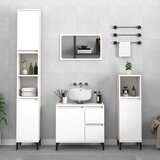 Maison Chic Kopalniška omarica - Kopalniški kabinet bela 65x33x60 cm inženirski les, (21794659) | Shoptok.si