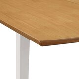 vidaXL Raztegljiva jedilna miza MDF (80-120)x80x74 cm bela | Shoptok.si